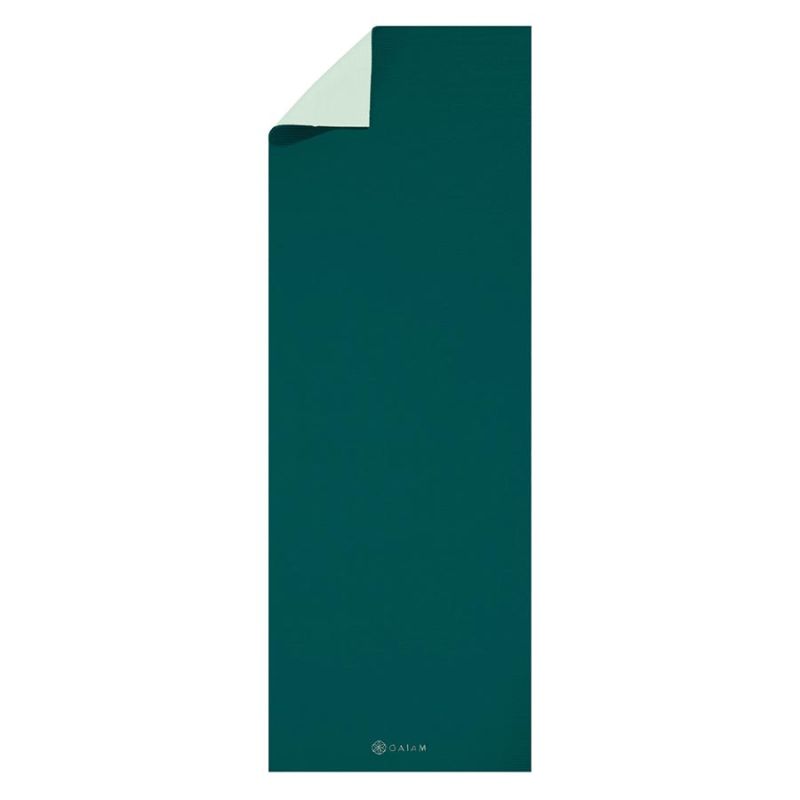 Mata do jogi dwustronna Gaiam Deep Jade 63847 5 mm