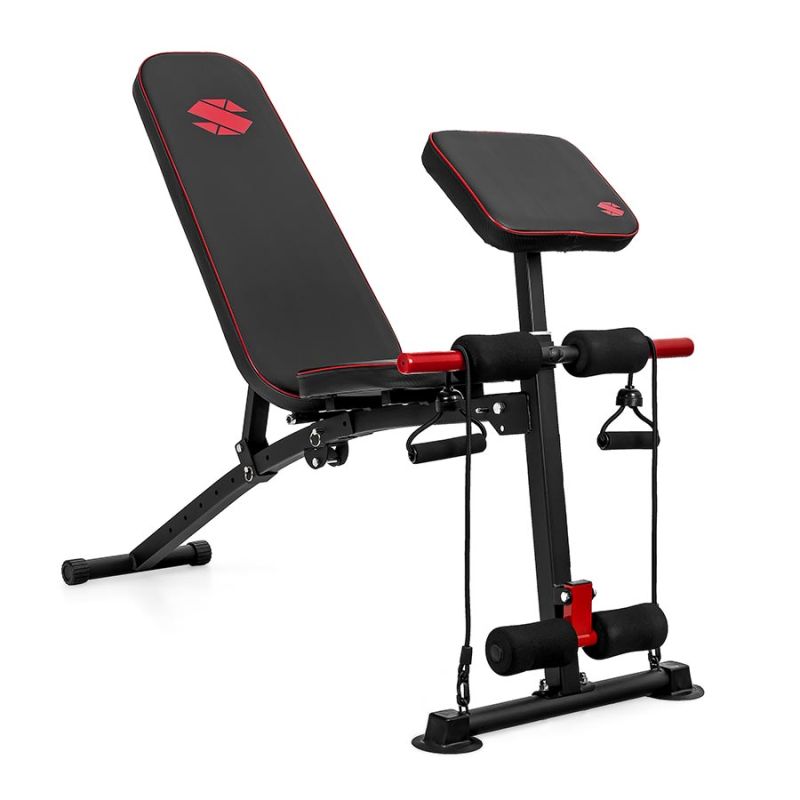 Ławka treningowa regulowana Sapphire XG-033 - modlitewnik, ekspandery