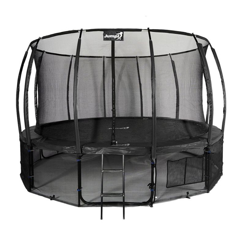 Trampolina ogrodowa Jumpi Maxy Comfort Plus 435cm/14ft z siatką wewnętrzną - czarna