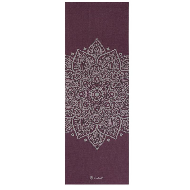 Mata do jogi Gaiam Midnight Plum Sundial Flower 65734 5 mm