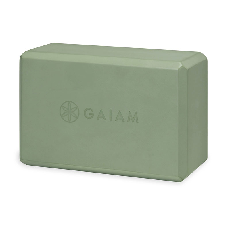 Kostka do jogi z pianki Gaiam Vintage Green 64972