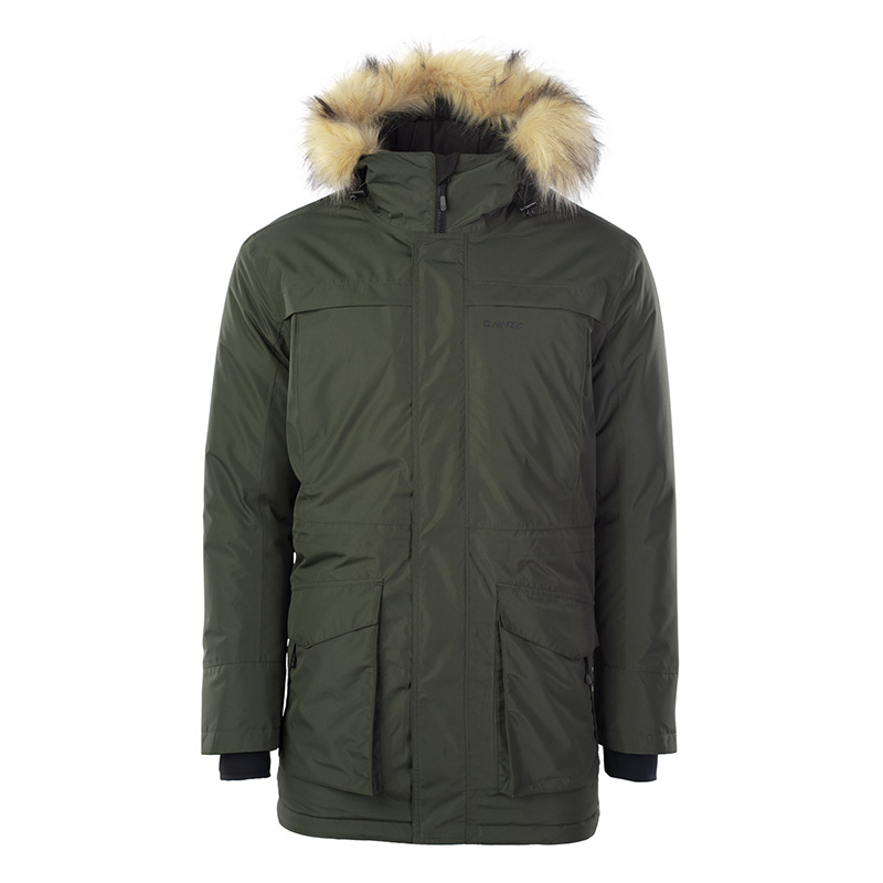 Kurtka męska ocieplana Hi-Tec Lasse - zielona, Rozmiar XL