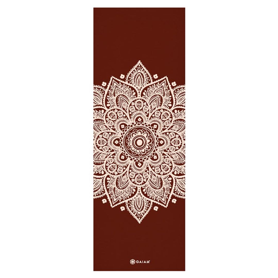 Mata do jogi Gaiam Intense Rust Sundial Flower 65733 5 mm