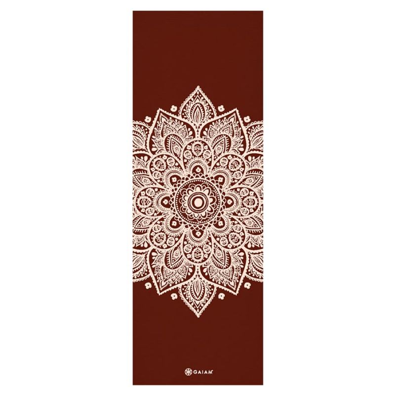 Mata do jogi Gaiam Intense Rust Sundial Flower 65733 5 mm