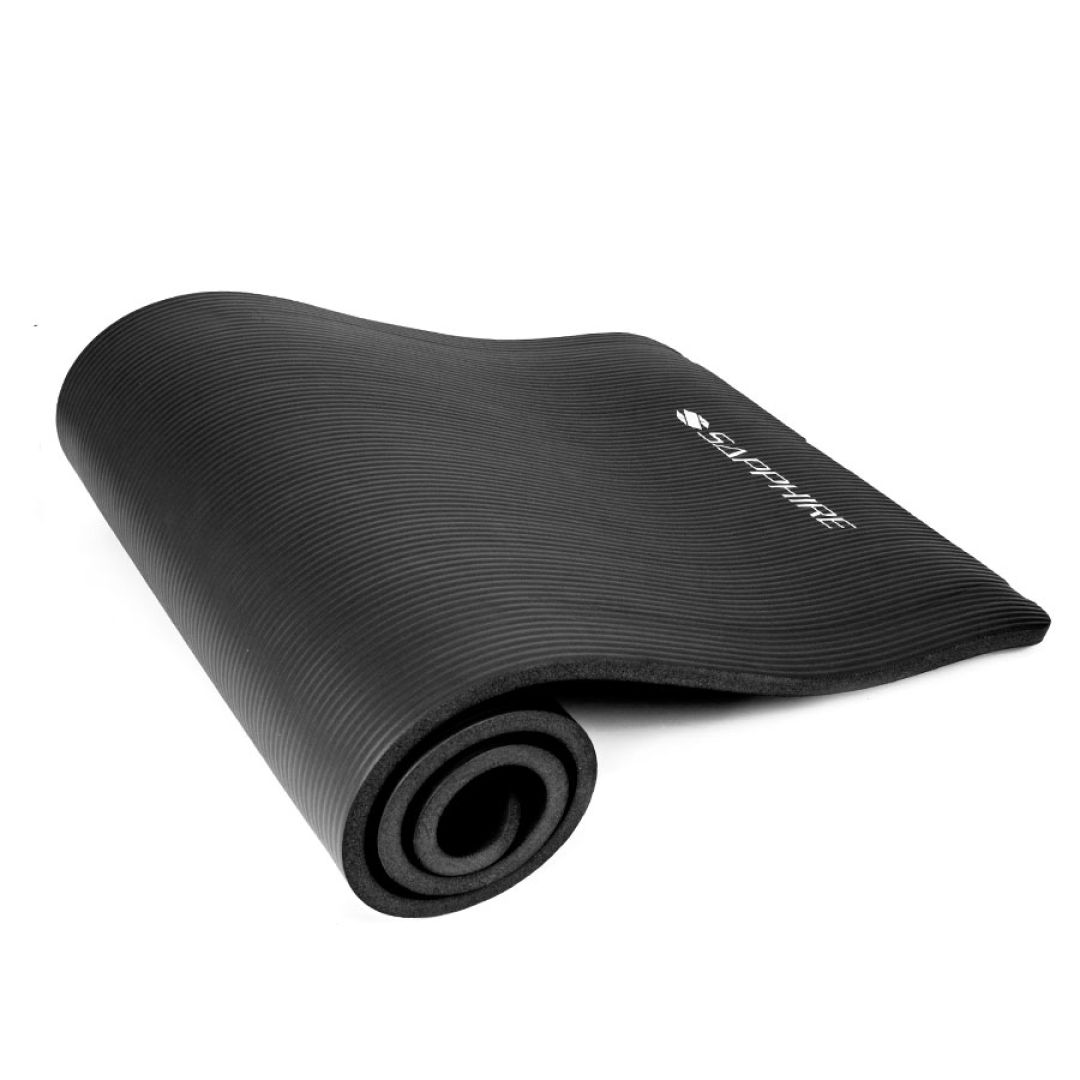 Mata do ćwiczeń Sapphire SG-105 15 mm z pokrowcem - czarna