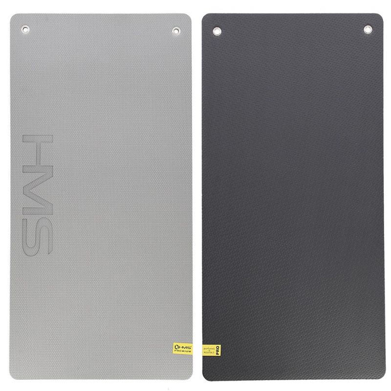 Mata fitness klubowa z otworami HMS Premium MFK07 - szaro-czarna