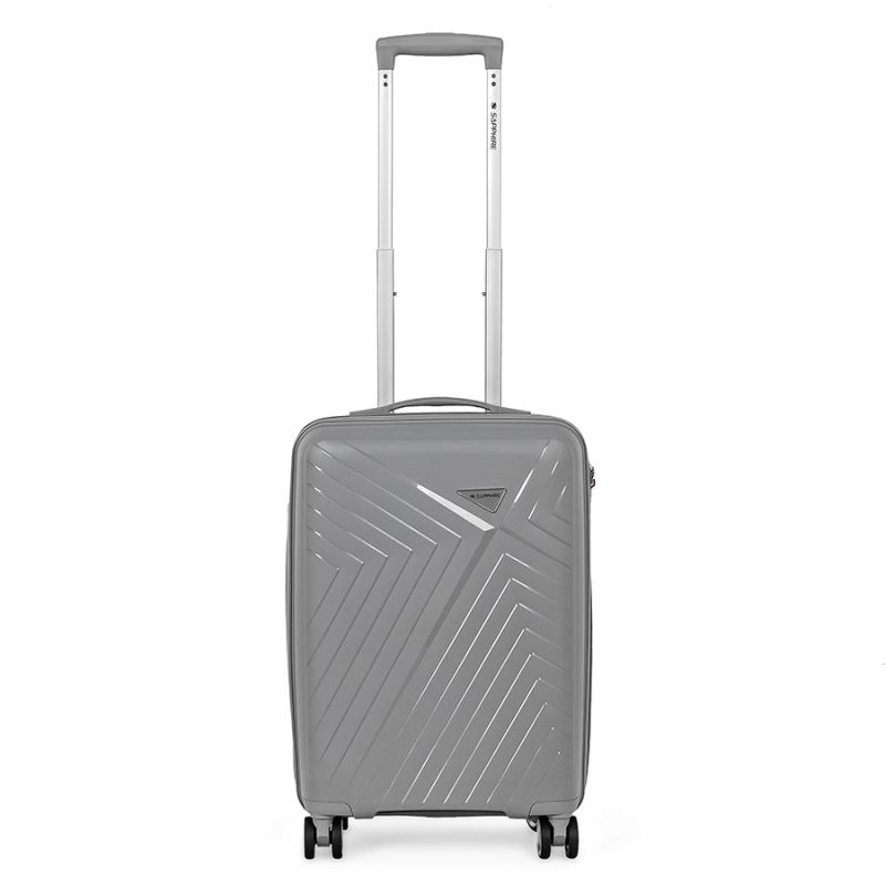 Walizka na kółkach twarda Sapphire ST-3030P szara - mała S
