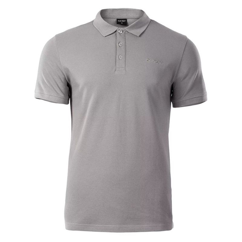 Koszulka polo męska Hi-Tec Romso - szara, Rozmiar XXXL