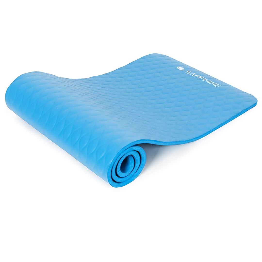 Mata do ćwiczeń Sapphire SG-1130 15 mm - niebieska