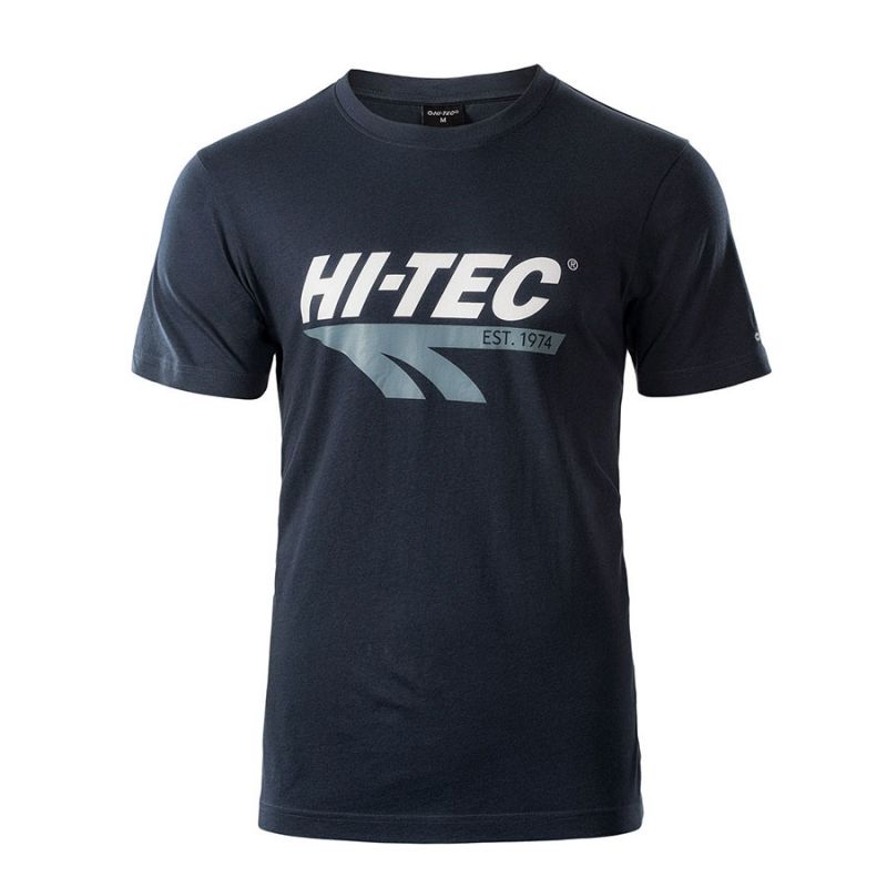Koszulka męska Hi-Tec Retro - granatowa, Rozmiar M