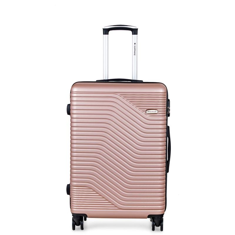 Walizka na kółkach Sapphire ST-140 złota - mała S DUO