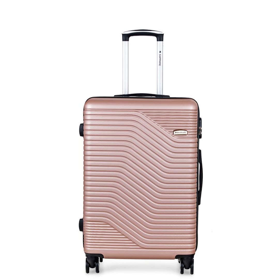 Walizka na kółkach Sapphire ST-140 złota - mała S DUO