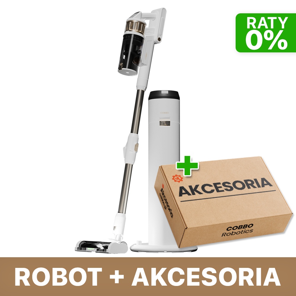 Odkurzacz pionowy bezprzewodowy COBBO G7 PRO + Pakiet akcesoriów