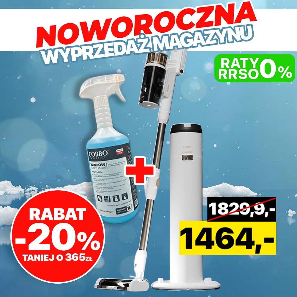 Odkurzacz pionowy bezprzewodowy COBBO G7 PRO