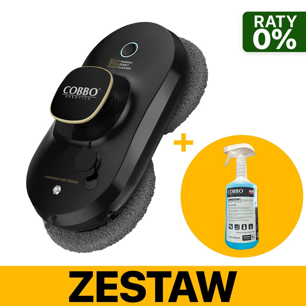 Robot do mycia okien COBBO i5 + Płyn do robotów do mycia okien 1000ml
