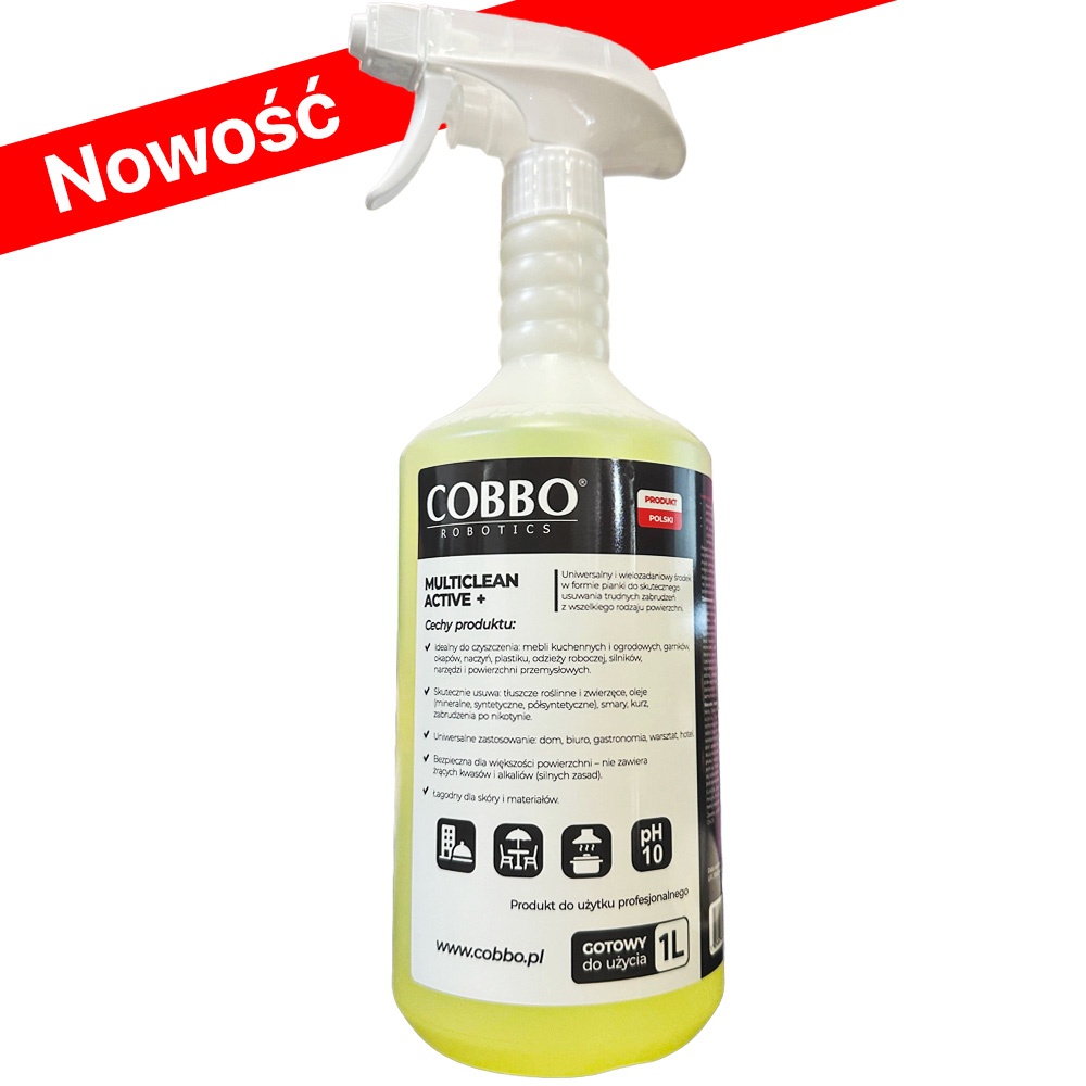 COBBO MULTICLEAN ACTIVE+ Wielozadaniowa pianka czyszcząca do trudnych zabrudzeń 1L