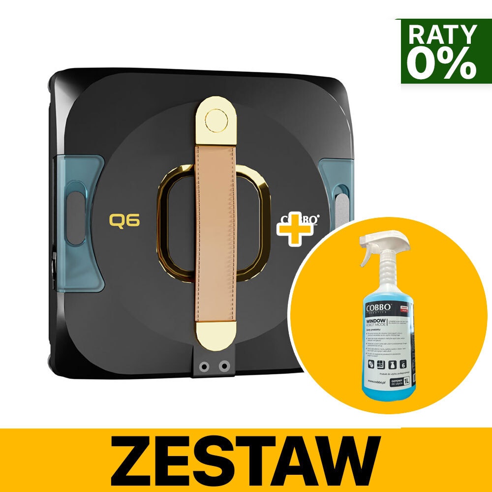 Robot do mycia okien COBBO Q6 + Płyn do robotów do mycia okien 1000ml