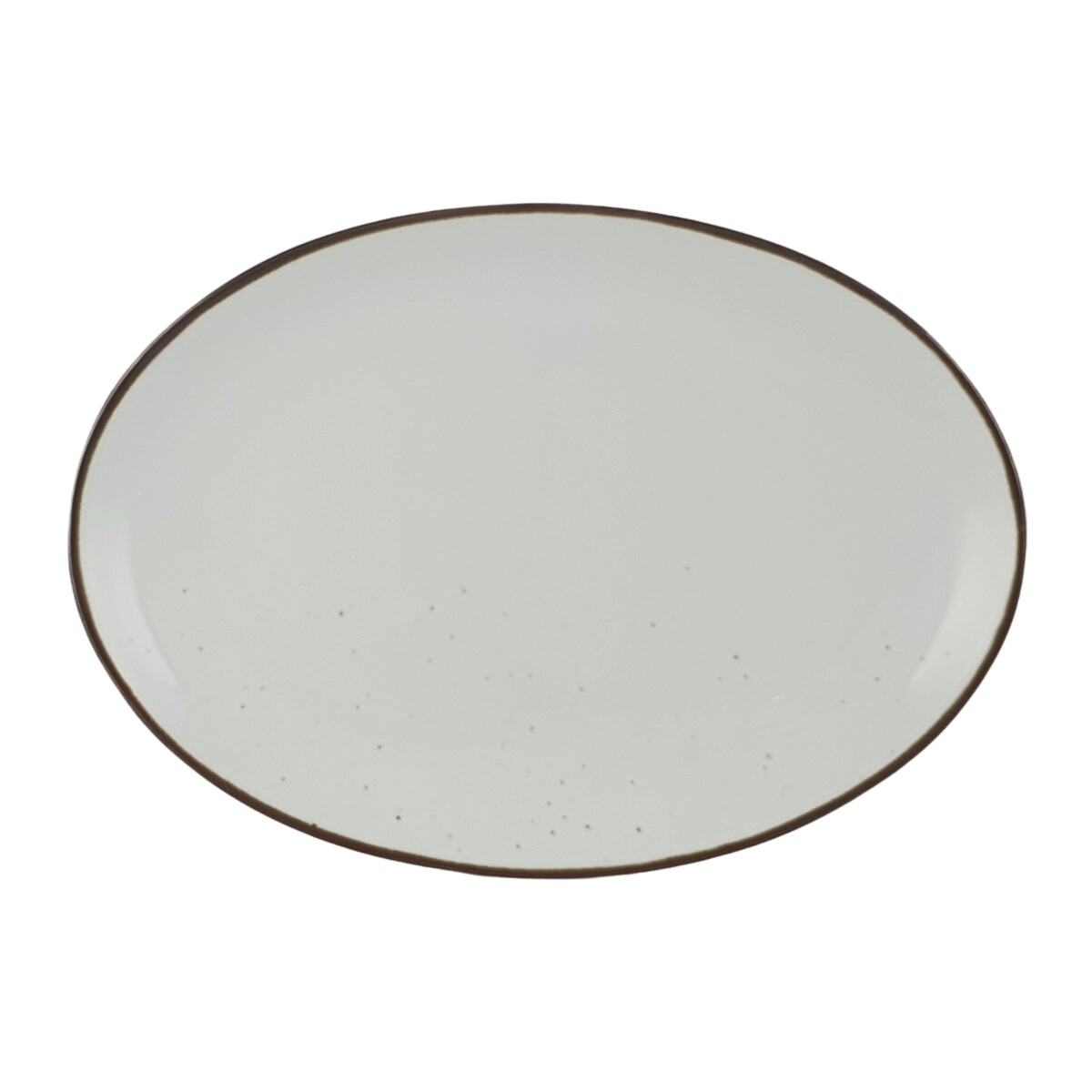 RUSTIC SNOW PÓŁMISEK OWALNY 31 cm AP102 - Alumina Bogucice