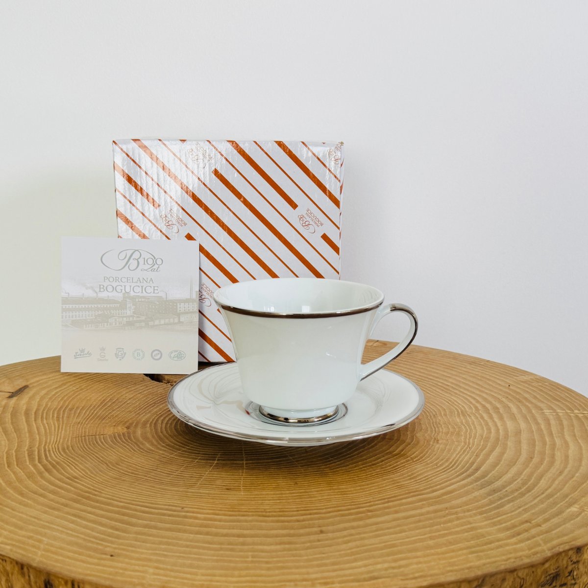 BRISTOL PLATIN filiżanka z spodkiem AP103