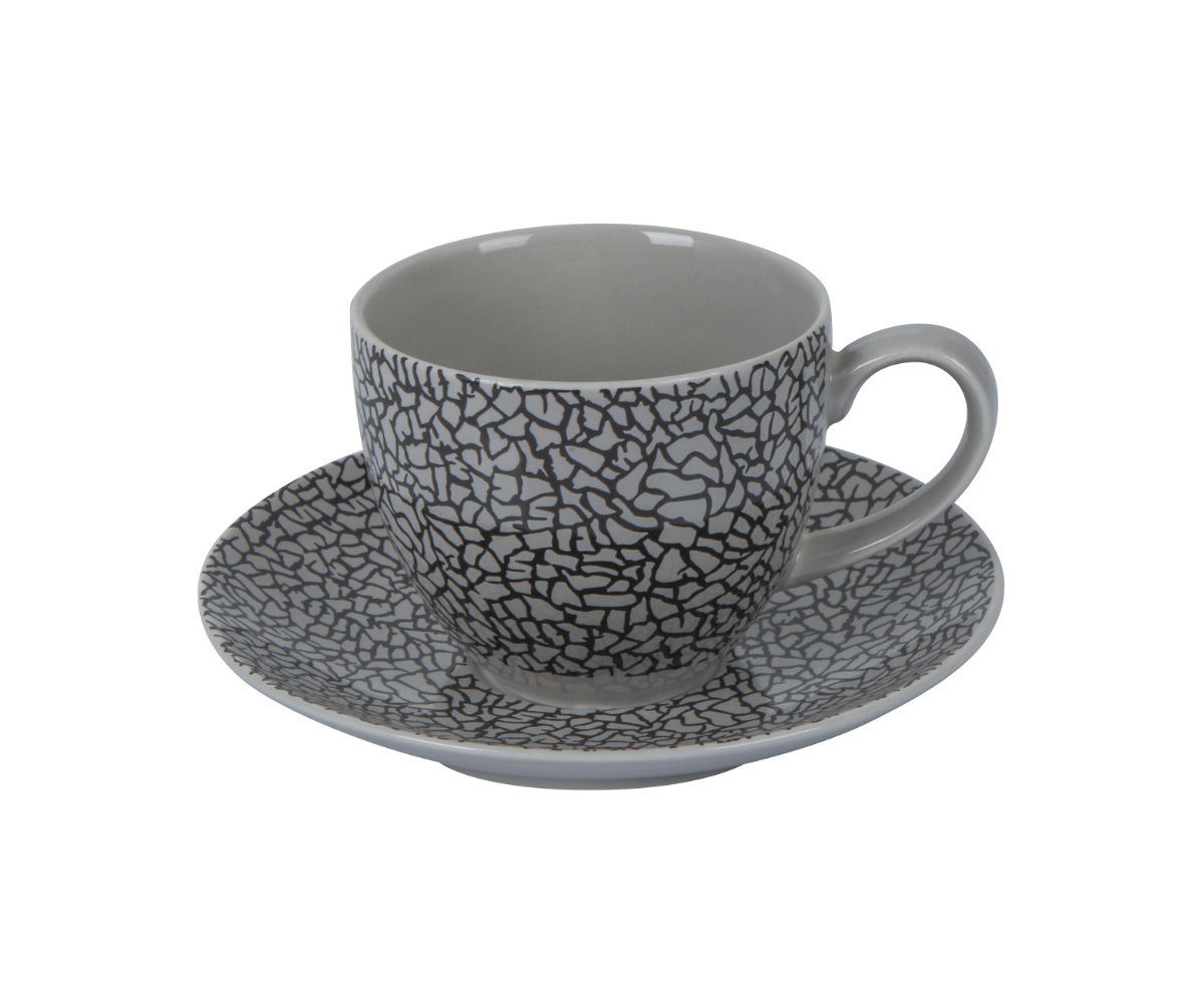 ZINA GREY NIGHT FILIŻANKA Z SPODKIEM 300 ml - Alumina Bogucice