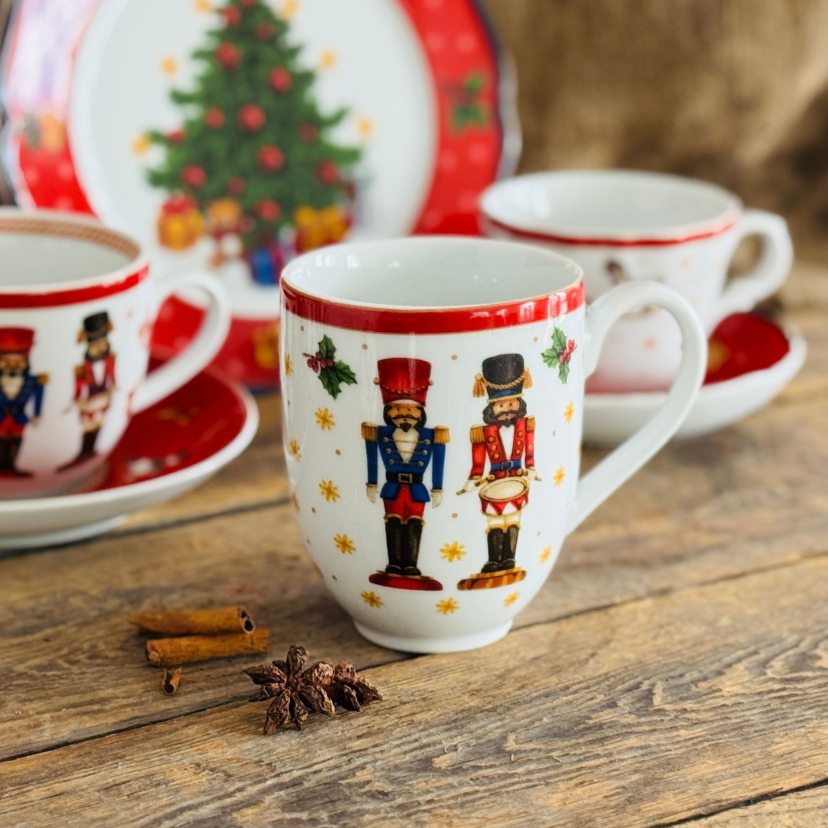 CICHA NOC new kubek 350 ml red