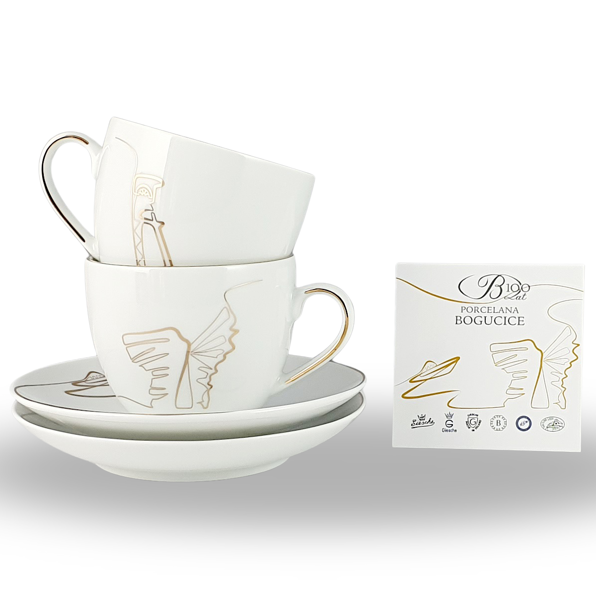 KATO160 zestaw 2 filiżanek ze spodkiem, AP105