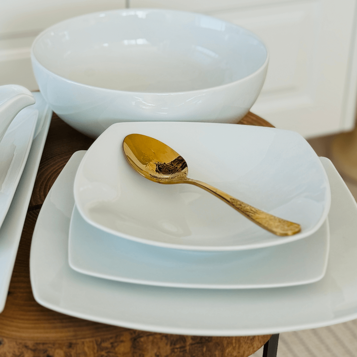 ELITE WHITE komplet talerzy 6 os. 18 el.