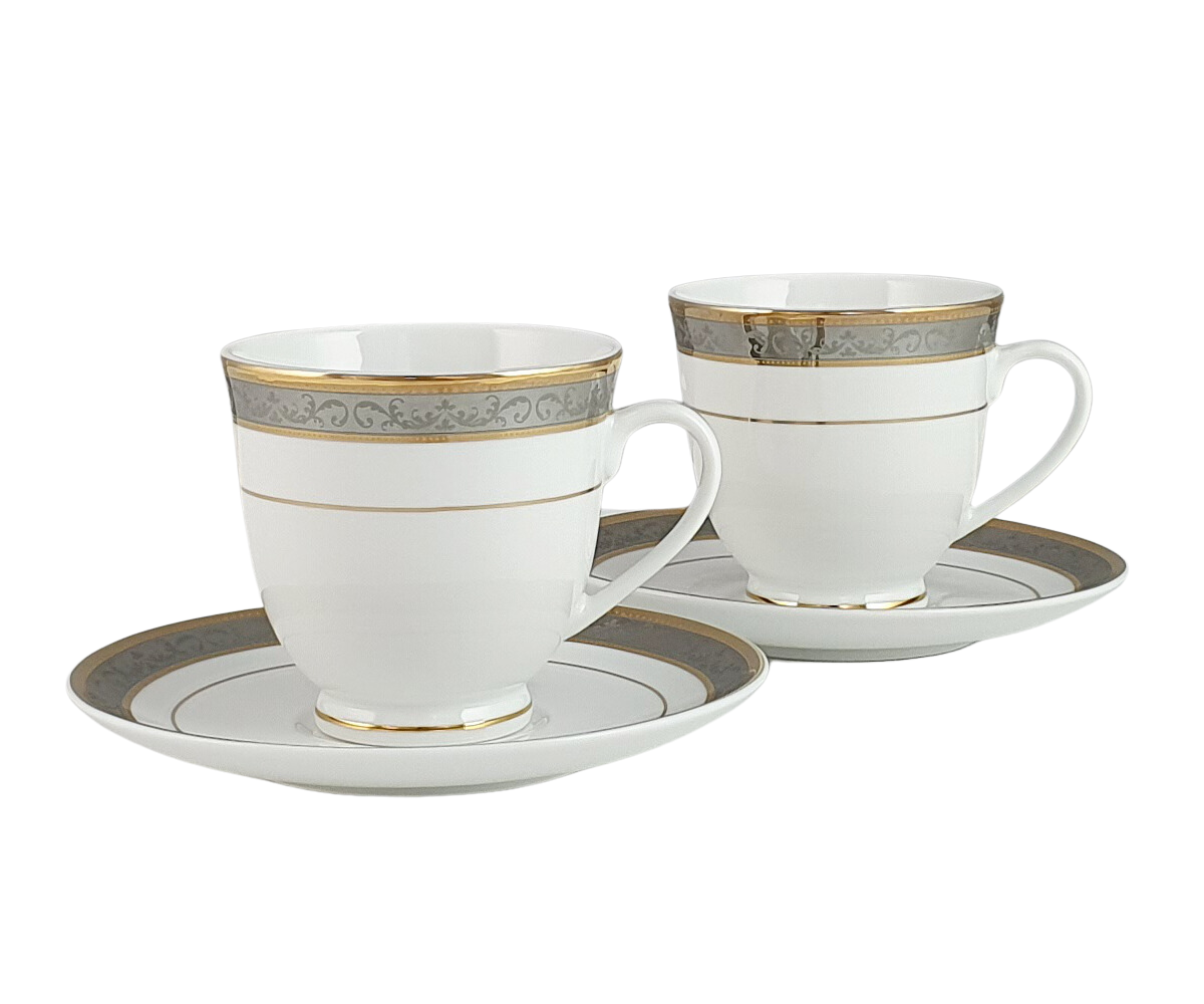 CONTE zestaw 2 filiżanek ze spodkiem 220 ml VESPA