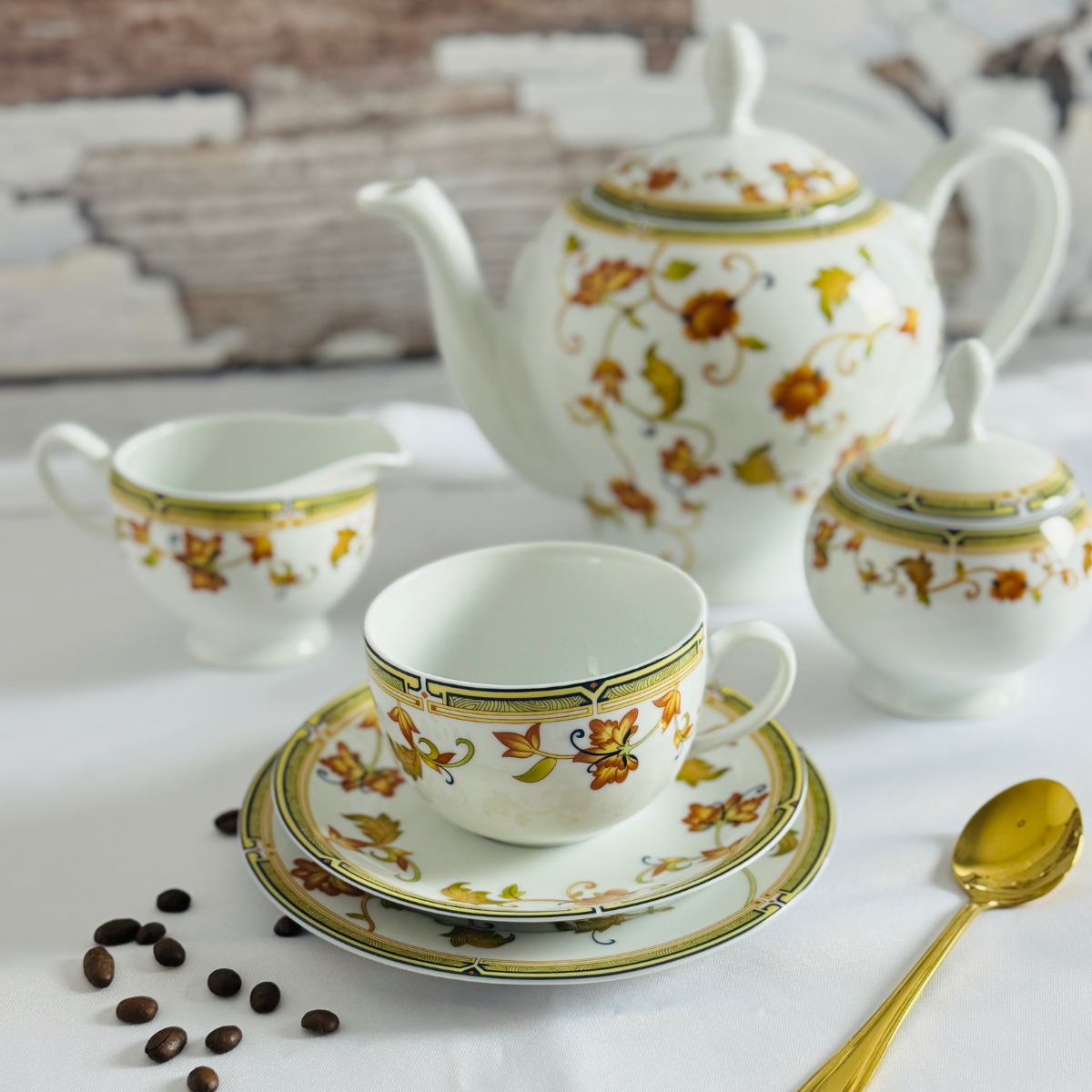 JESIEŃ serwis do herbaty 12/27