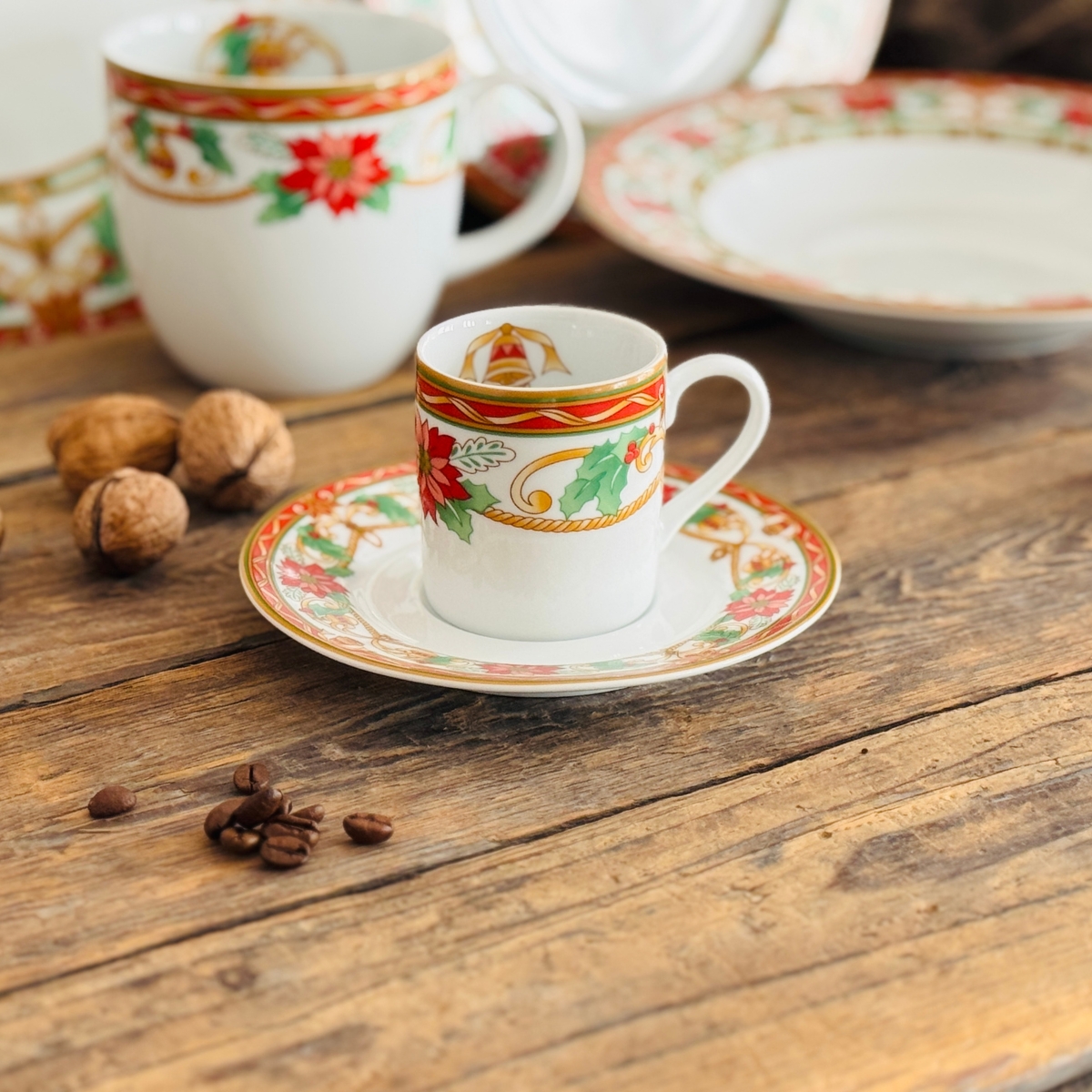 BUONA NATALE filiżanka z spodkiem espresso AP101