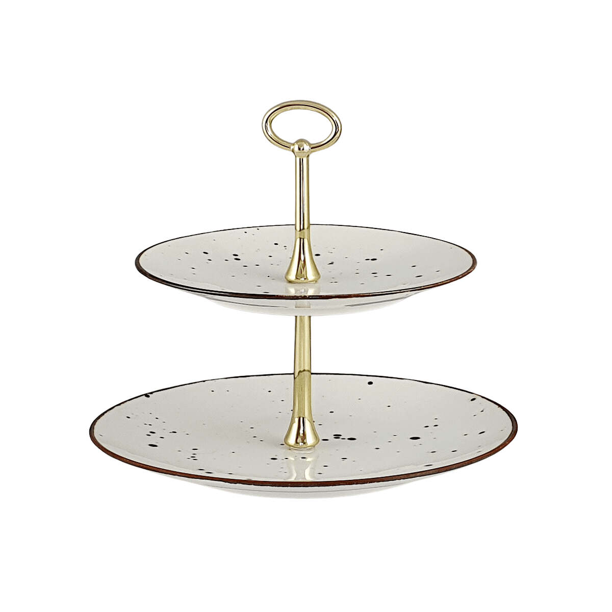 COTTAGE WHITE ETAŻERKA/PATERA 2 POZIOMOWA - Alumina Bogucice