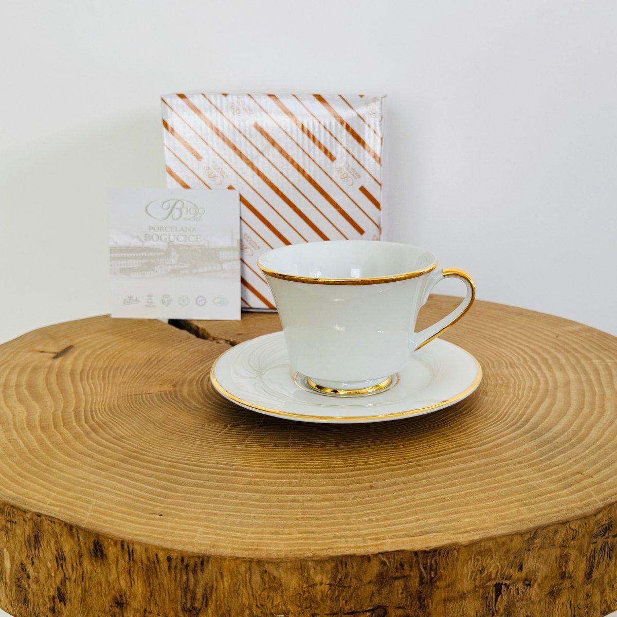 BRISTOL GOLD filiżanka z spodkiem AP103