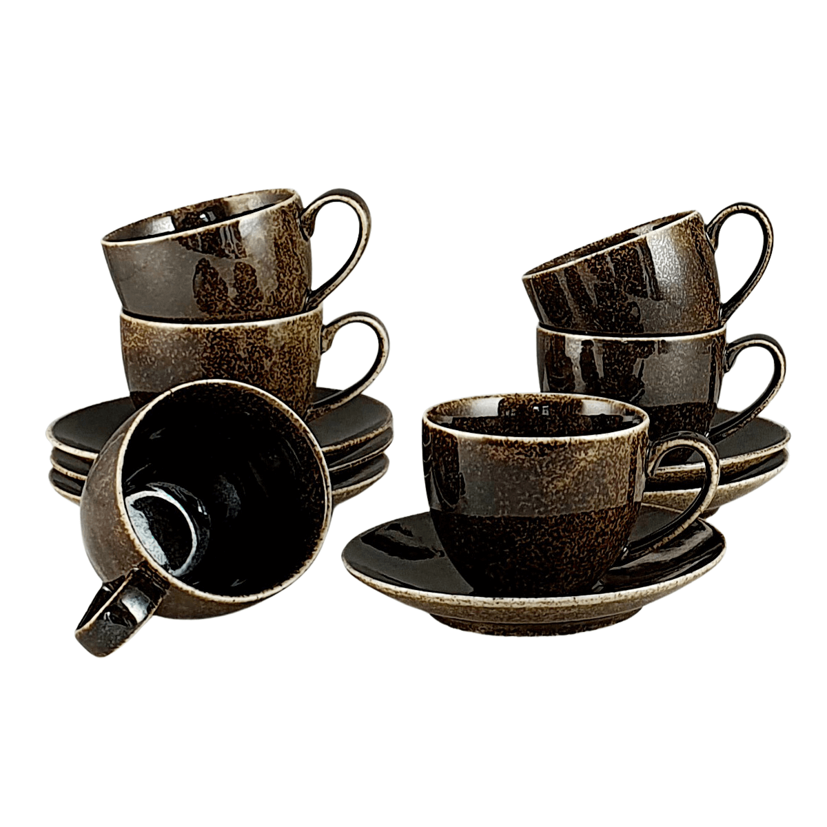 LOFT DARK zestaw 6 filiżanek - Alumina Bogucice