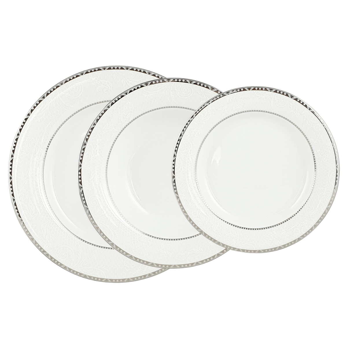 KELLY PLATIN komplet talerzy 6/18