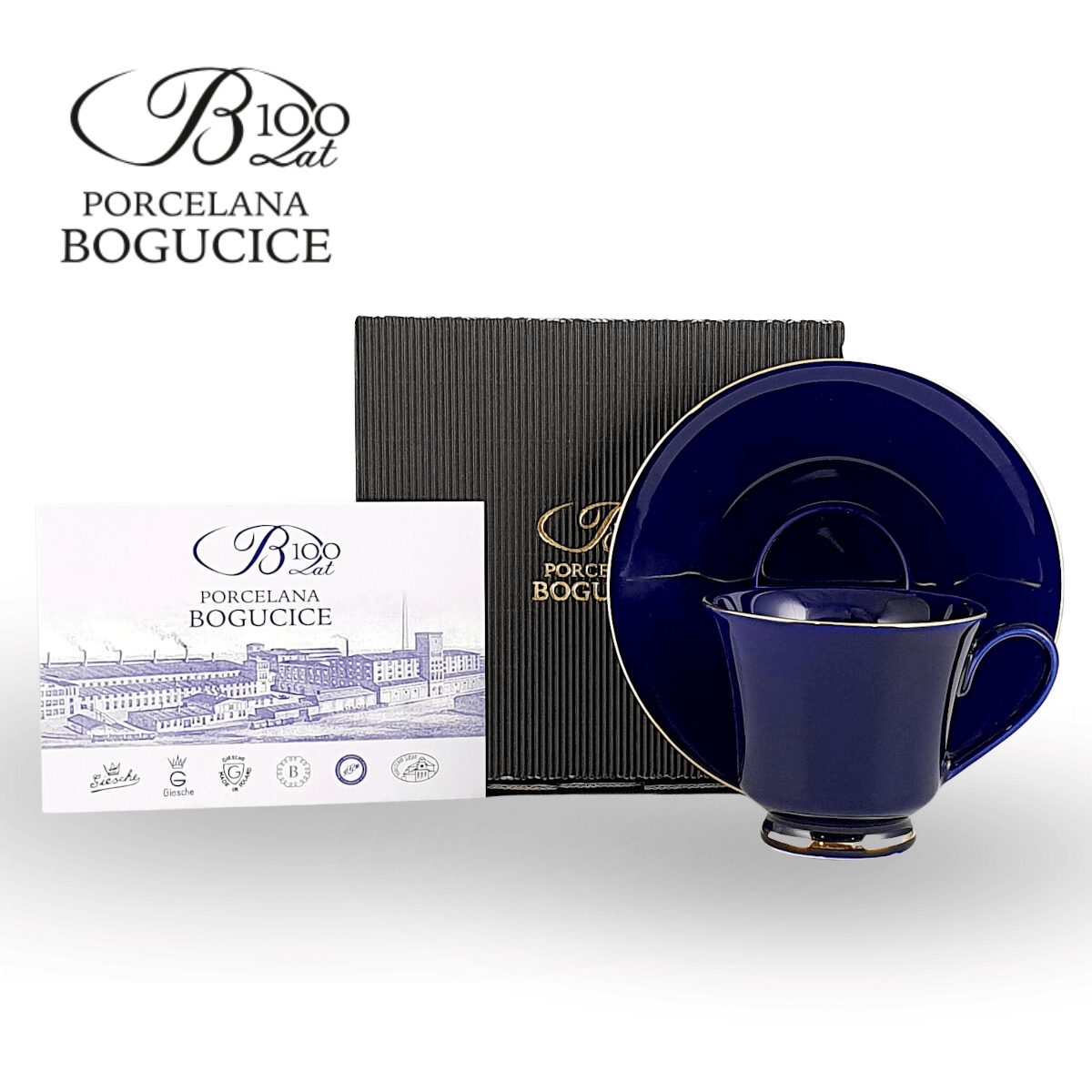 OXFORD KOBALTO filiżanka ze spodkiem 220 ml ART52