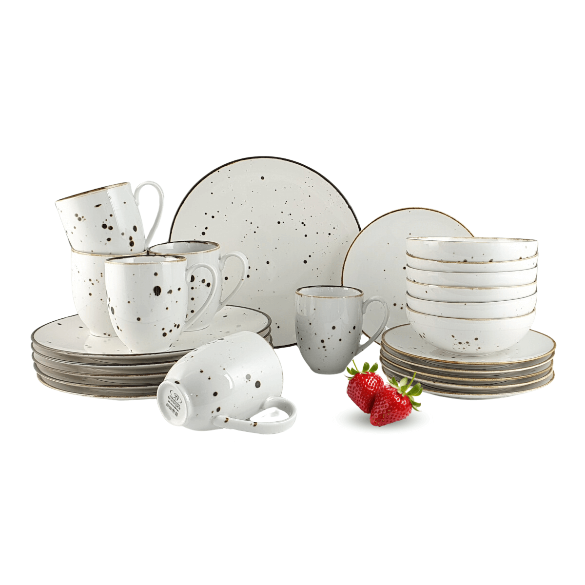 COTTAGE WHITE zestaw dla 6 os. 24 el.- Alumina Bogucice