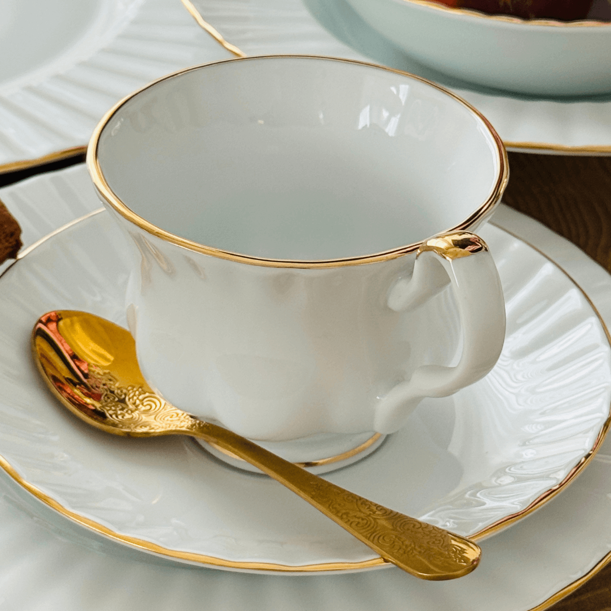 CARO GOLD zestaw obiad i herbata 6 os. 36 el.