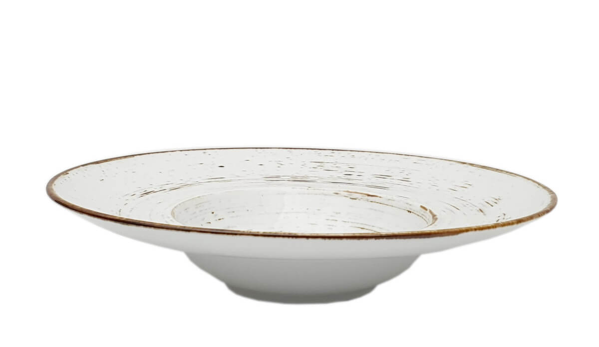 NOSTALGIA WHITE TALERZ GŁĘBOKI DO PASTY 28 cm - Alumina Bogucice