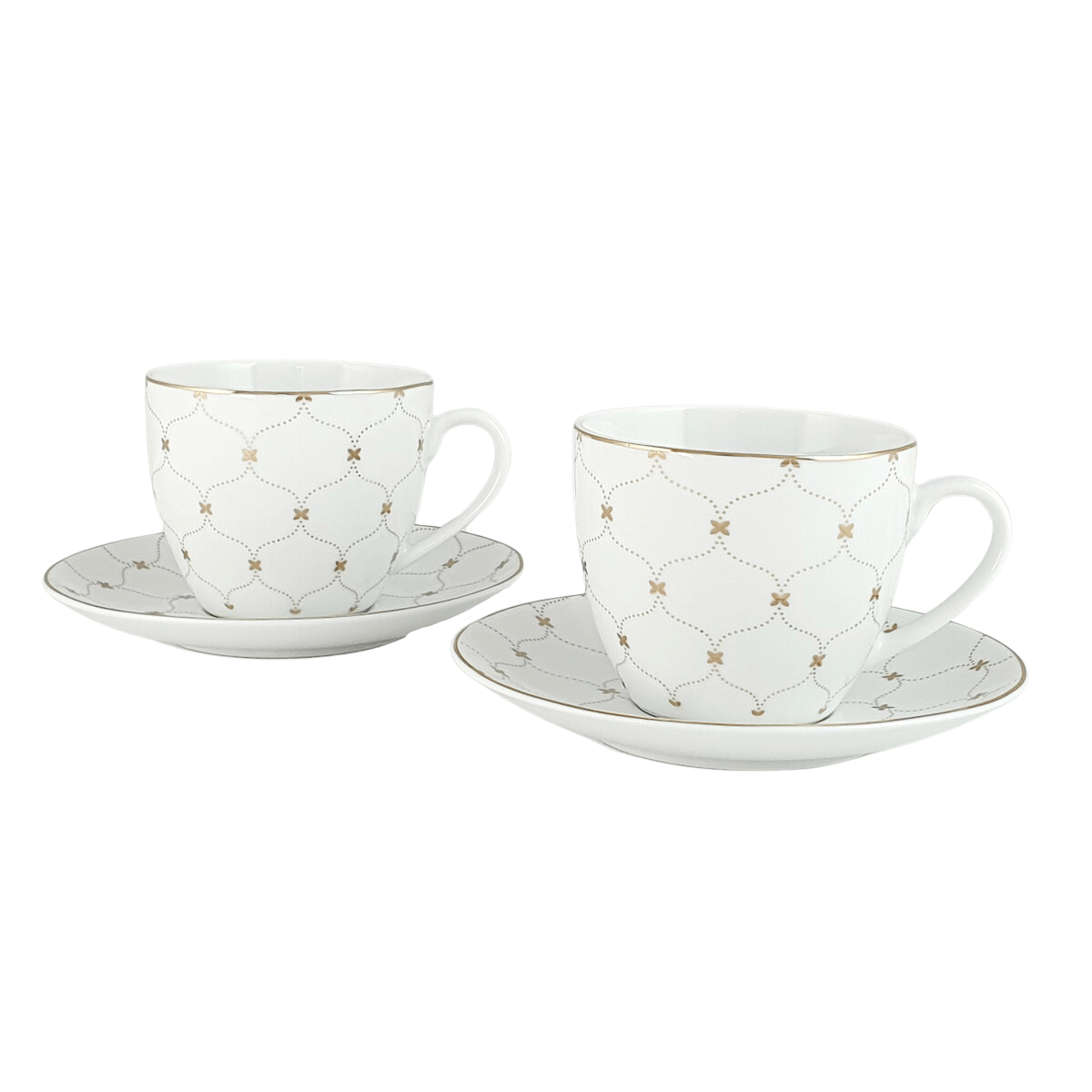 GEMIS zestaw 2 filiżanek ze spodkiem 0,3/15,5