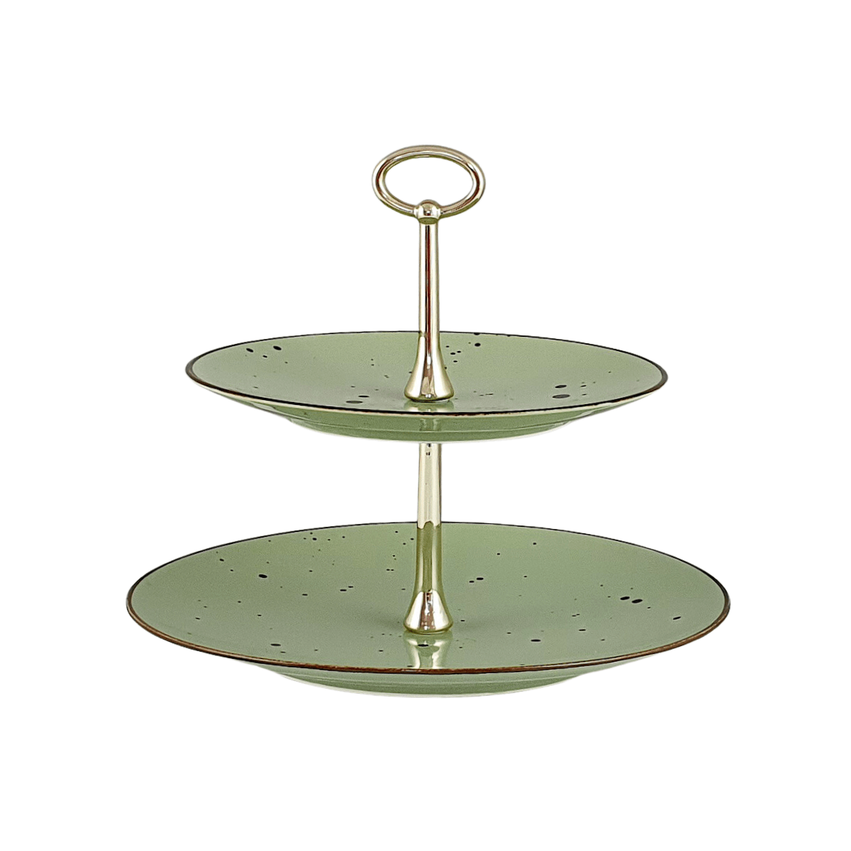 COTTAGE GREEN ETAŻERKA 2 POZIOMOWA - Alumina Bogucice