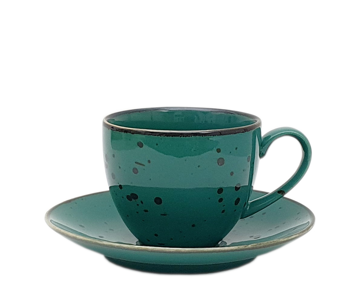 COTTAGE TURKUS FILIŻANKA Z SPODKIEM 300 ml - Alumina Bogucice