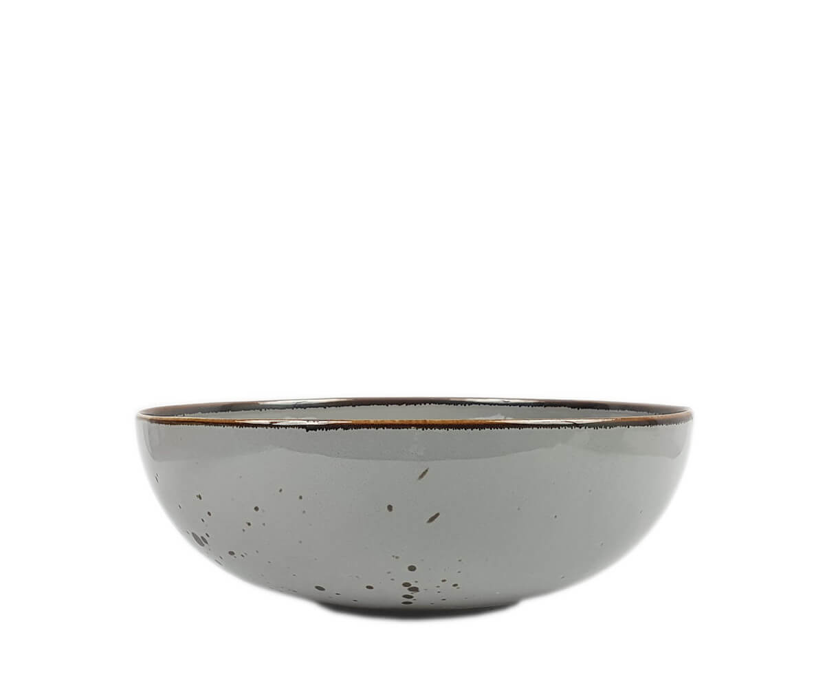 COTTAGE GREY SALATERKA 23,5 cm - Alumina Bogucice