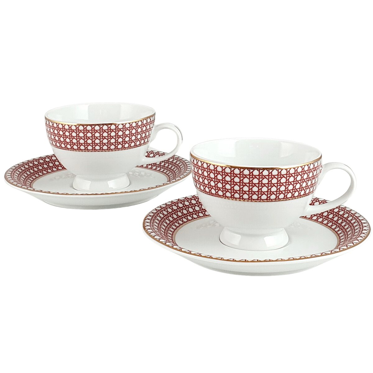 NIKOLA GOLD zestaw 2 filiżanek ze spodkiem