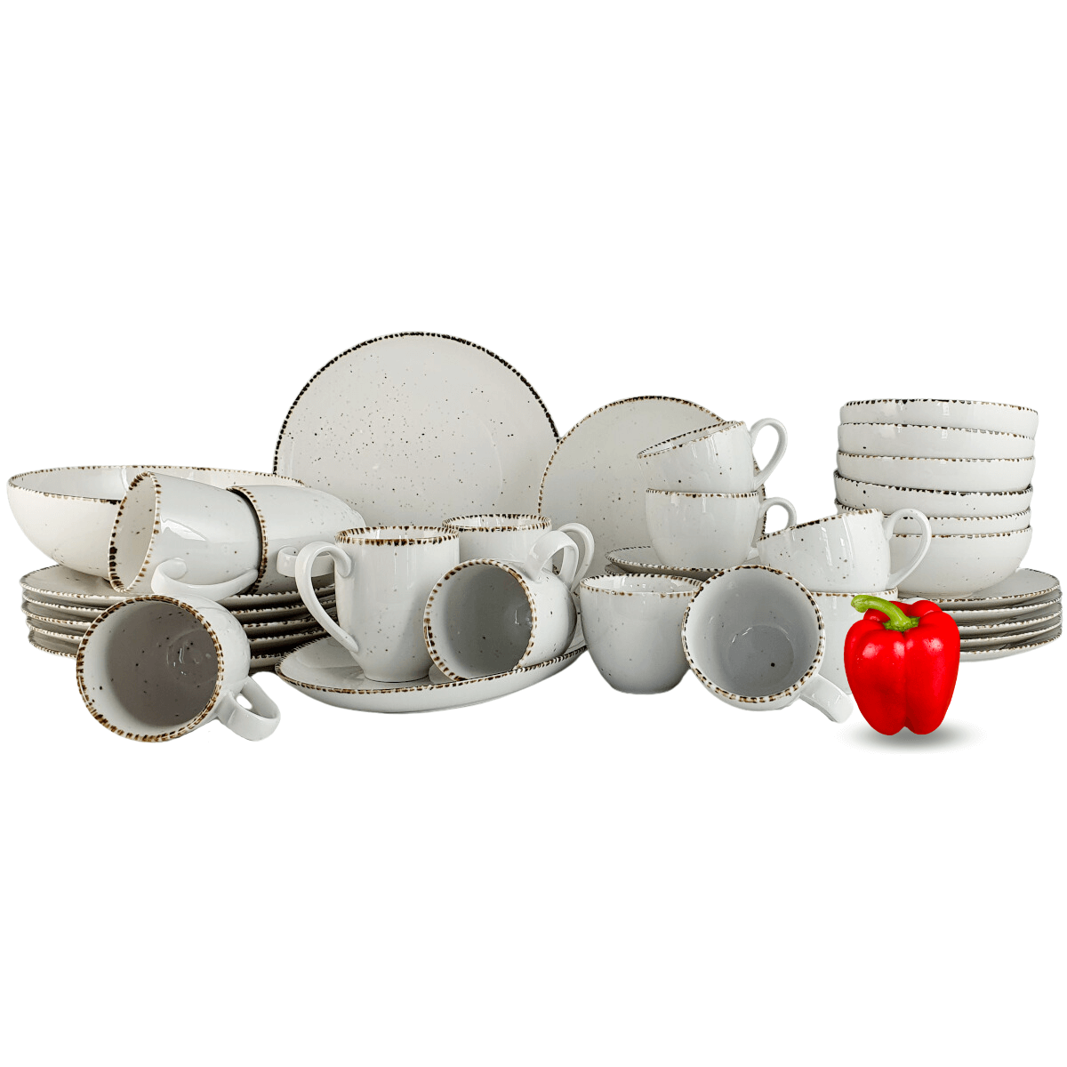 URBAN WHITE zestaw dla 6 os. 38 el.- Alumina Bogucice