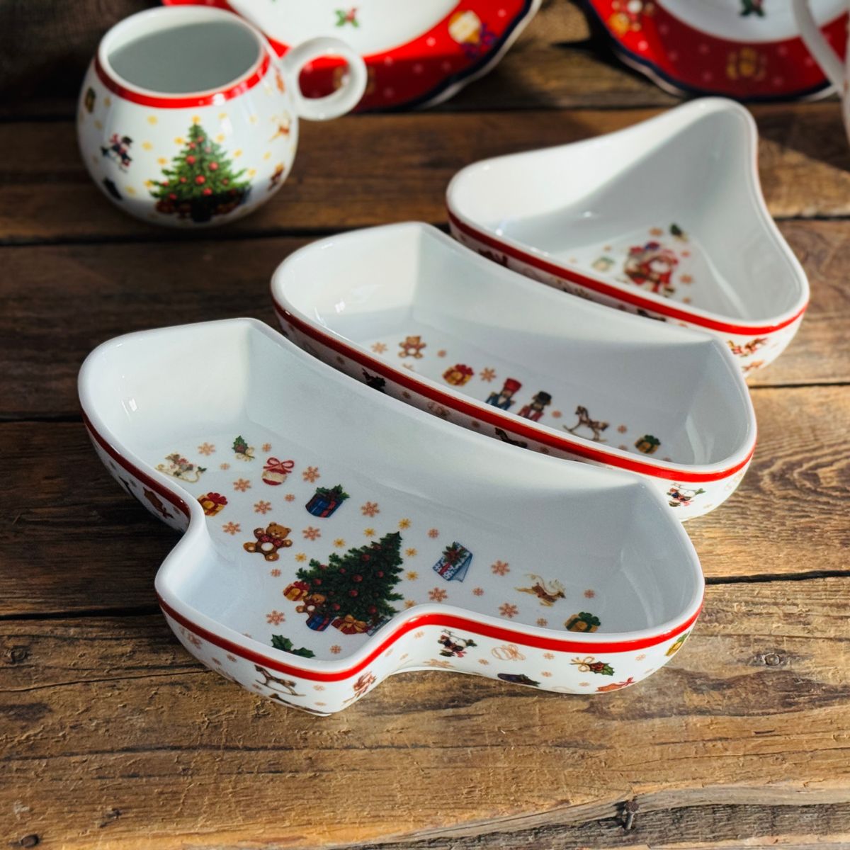 CICHA NOC zestaw salaterek 3 el. CHOINKA 39