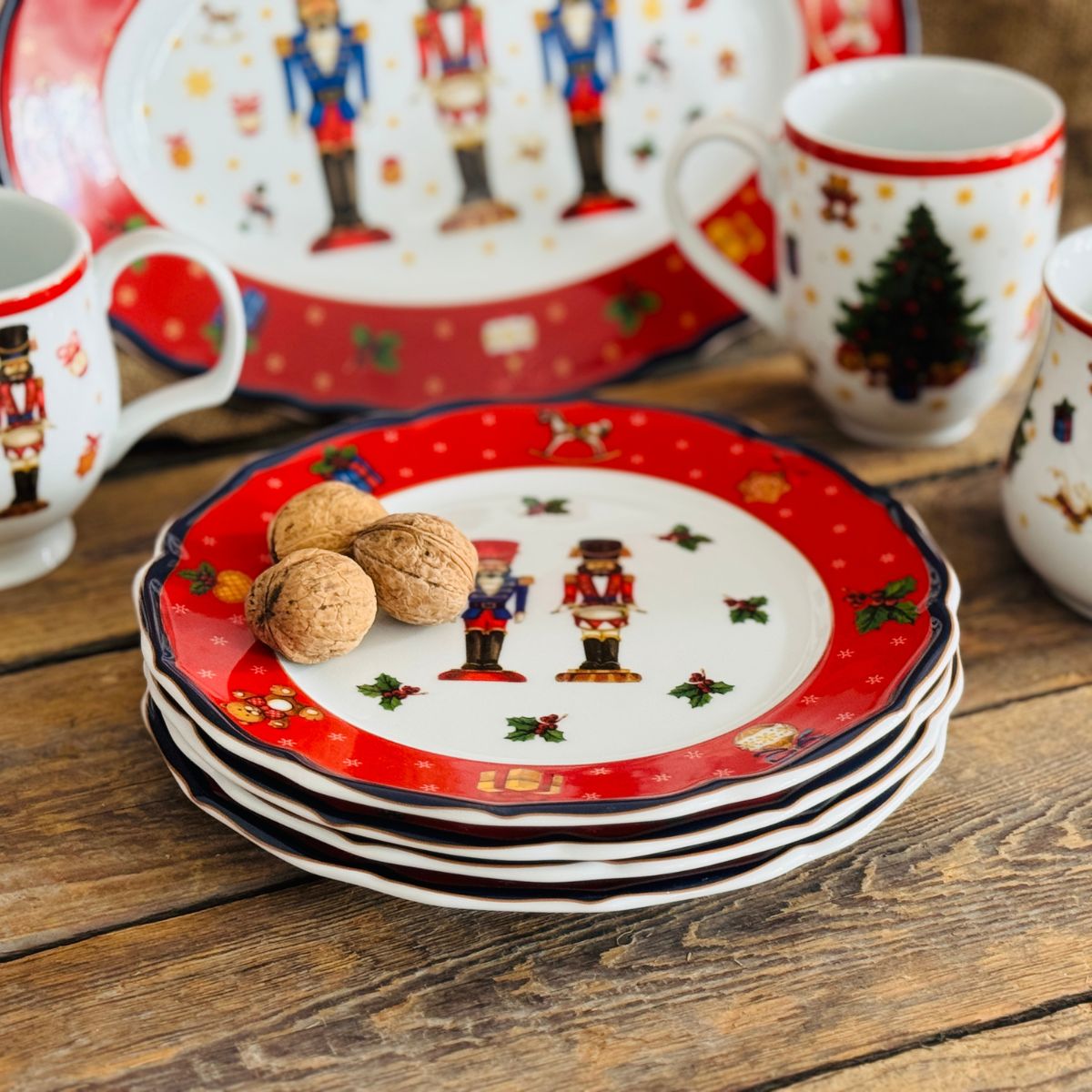 CICHA NOC new zestaw 4 tal. deserowych red