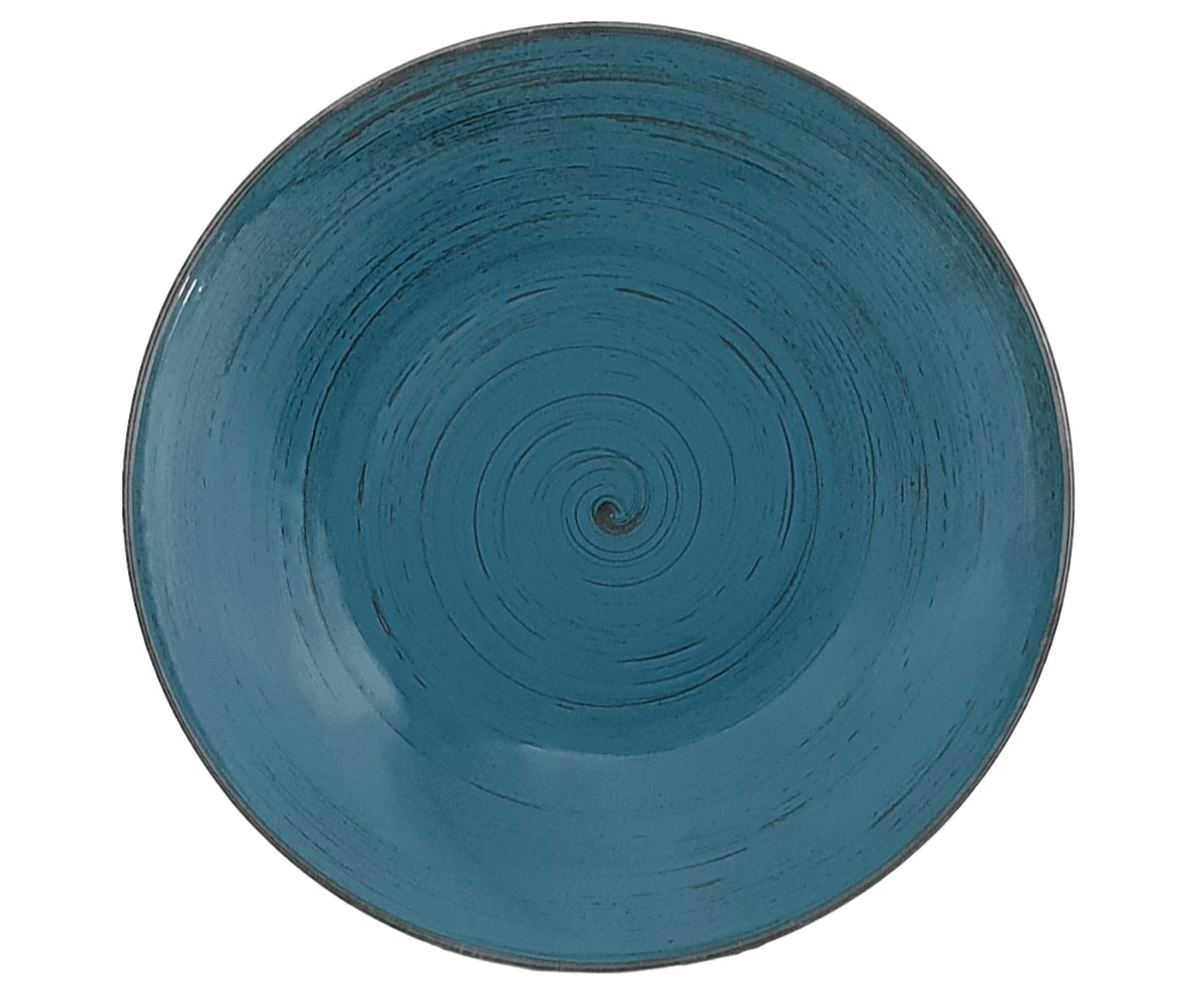 NOSTALGIA LAZUR TALERZ PŁYTKI 27,5 cm - Alumina Bogucice