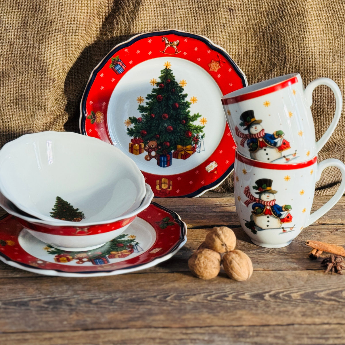 CICHA NOC new zestaw śniadaniowy 2 os. 6 cz.