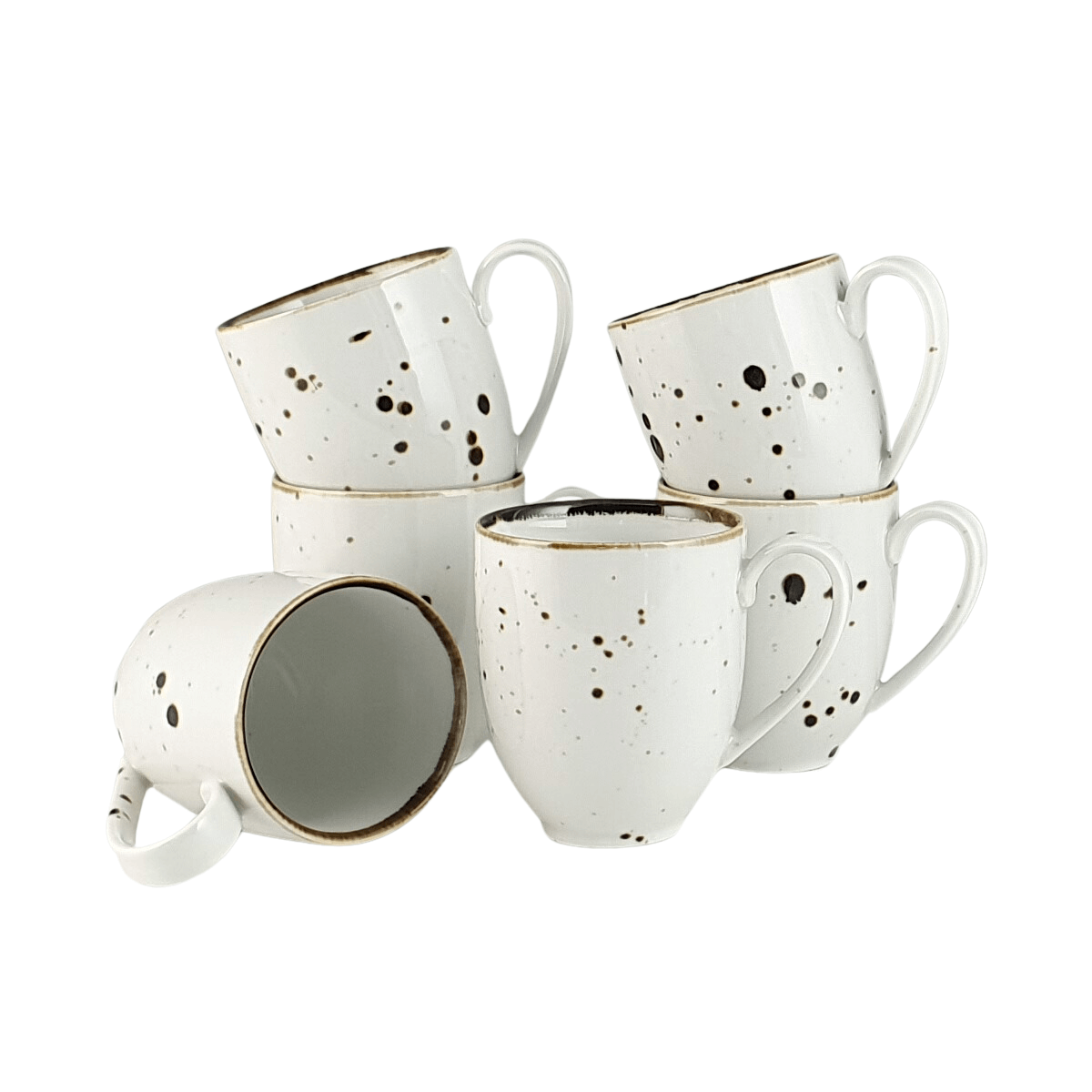 COTTAGE WHITE zestaw 6 kubków - Alumina Bogucice