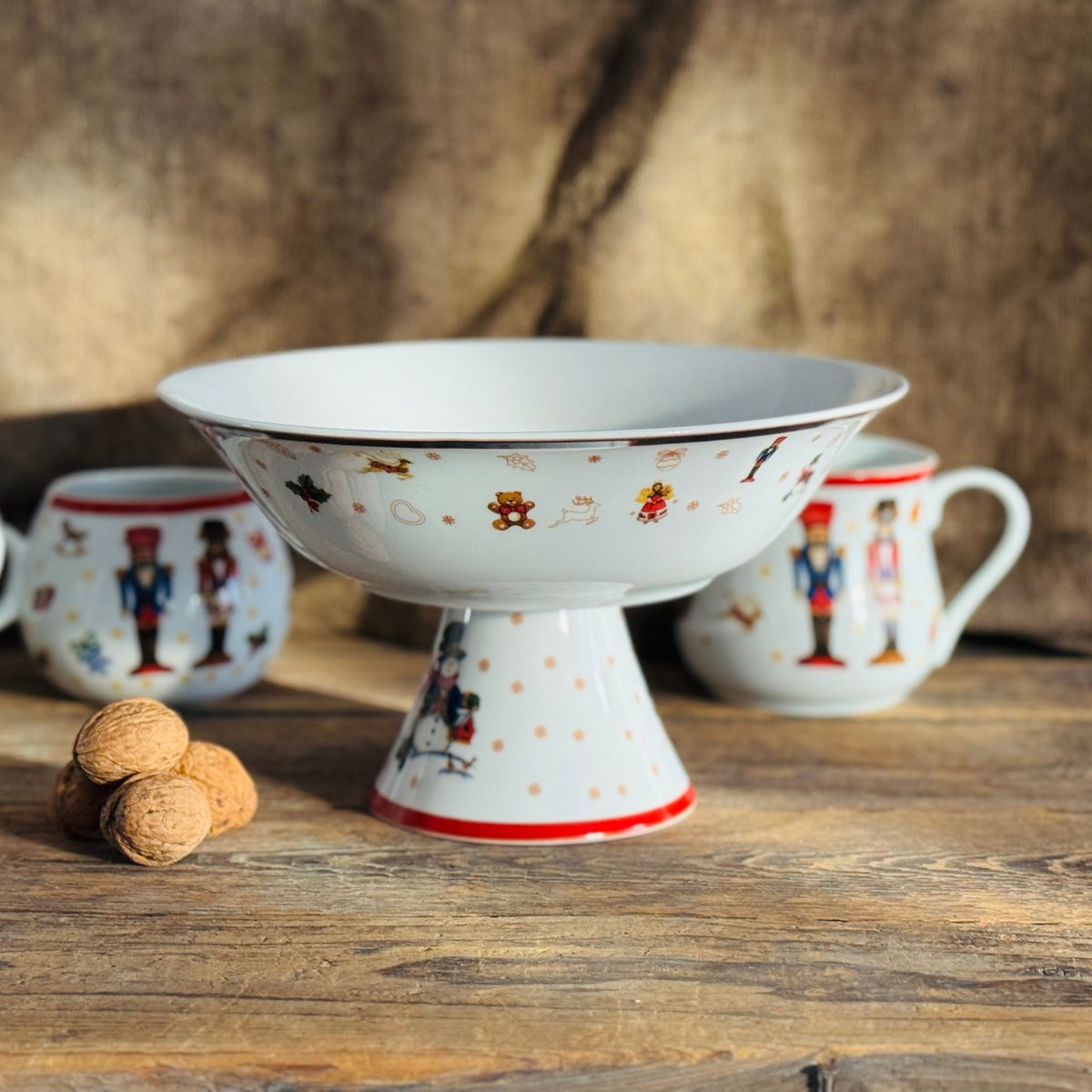 CICHA NOC owocarka/ patera na stopce 25 cm